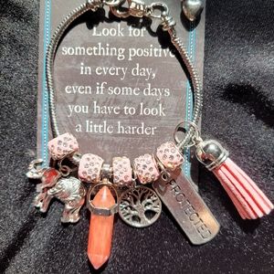 2 for 40 Bullet Pendant charm bracelet